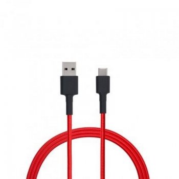 Xiaomi Mi USB Type C Data Charging Cable, 1m, Red | Lādētājvads Datu Pārraides Kabelis