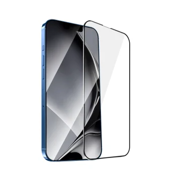 TFO Tempered Glass with Metal Frame for iPhone 13 Pro Max / 14 Plus, Black