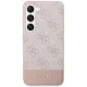 Samsung Galaxy S23 (SM-S911) Guess 4G Stripe Collection Case Cover (GUHCS23SG4GLPI), Pink | Чехол Кейс...