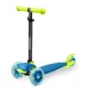 Детский трехколесный самокат Ricokids Loco, синий-зеленый