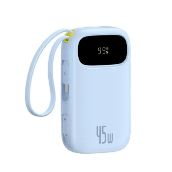 Baseus EnerFill FC31 20000мАч 45Вт внешний аккумулятор с дисплеем и кабелями...