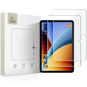 Защитное стекло Tech-Protect Glass Fit+ для Xiaomi Redmi Pad 2 9.7", 2 шт.