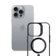 Чехол 3mk Satin Armor MagCase для iPhone 16 Pro Max, прозрачный с черной рамкой