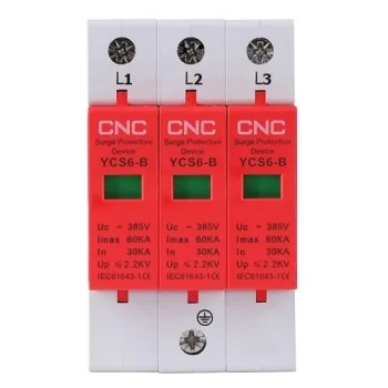 УЗИП ограничитель перенапряжения 3P, класс B, 30-60 кА, 385V AC