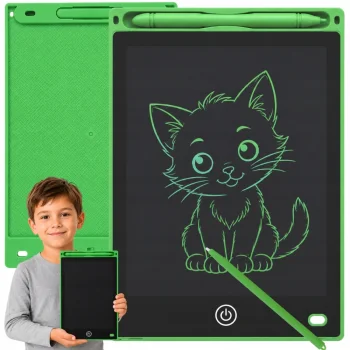 12" LCD планшет для рисования со стилусом, зеленый