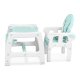 Ricokids 7092 Sinco 5-in-1 bērnu barošanas krēsliņš, tirkīza