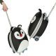 Bērnu ceļojumu soma ar riteņiem, koferis, čemodāns, Pingvīns| Kids Travel Luggage Bag Ride On Suitcase