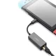 Tīkla karte Ugreen CM199 USB-C uz RJ45 Gigabit Ethernet 1000 Mbps, pelēka