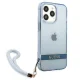 Чехол Guess для iPhone 13 / 13 Pro Translucent Strap, синий