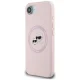 Karl Lagerfeld Silicone Karl&Choupette Heads MagSafe vāciņš iPhone 16e - Rozā