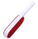 Double-sided clothes cleaning brush with long handle, grey-red