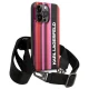 Karl Lagerfeld Color Stripes Strap vāciņš iPhone 14 Pro Max - Rozā