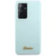 Чехол Guess для Galaxy S21 Ultra Silicone Script, синий