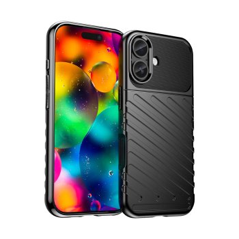 Thunder Case iPhone 17 telefonam - melns | Phone Case Cover
