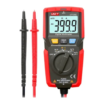 Карманный цифровой мультиметр Uni-T UT125C, красно-серый