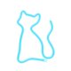 Cat LED Neon Sign Light NNE24 Neolia for Wall Decor, Turquoise