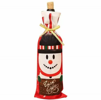 Ziemassvētku sniegavīrs pudeles korpuss | Christmas snowman bottle case