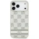 Чехол DKNY в клетку с печатными полосами для iPhone 17 Pro Max — бежевый