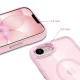 Tech-Protect Magmat MagSafe vāciņš iPhone 16e / 17e, caurspīdīgi rozā