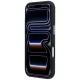 Чехол Mercedes Leather Semi Wrap MagSafe для iPhone 17 Pro Max, черный