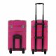 Profesionāls kosmētikas koferis 3-in-1 uz riteņiem 61x36x25 cm, sarkans