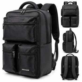 Рюкзак для ноутбука NORLÄNDER Twill Backpack, 34 л, чёрный