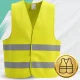 Atstarojošā veste 2. redzamības klase dzeltena One Size