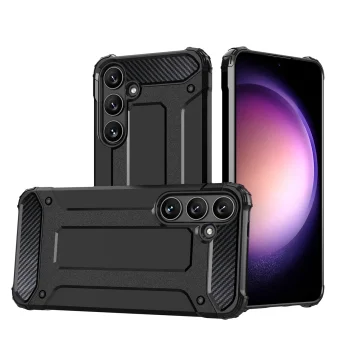 Samsung Galaxy S25 ( SM-S931 ) Armor Guard Plastic + TPU Hybrid Case Cover, Black | Чехол Кейс Бампер...