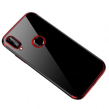 Huawei P Smart 2019 / Honor 10 Lite (POT-LX1) Clear Color Electroplating Cover Case, Red | Telefona Macņš Vāciņš Apvalks Bampers