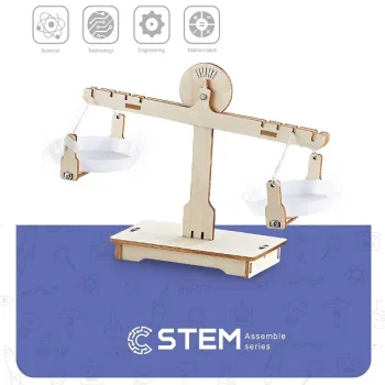 Деревянный конструктор Весы, обучающая STEM-игрушка