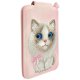 Nimmy New Big-Eye Cute Pets 2.0 Cat magnētiskais maciņš ar statīvu, Rozā