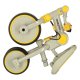 Bērnu Trīsritenis Ratiņi Tricikls TRIKE FIX V4, Pelēks-Dzeltens | Kids Baby Trolley Bike Tricycle Stroller Buggy