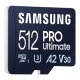Atmiņas karte Samsung MicroSDXC PRO Ultimate 512GB 200MB/s UHS-I/U3 (MB-MY512SA/WW) | Memory card