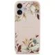 Guess Grained Flowers Classic Logo MagSafe iPhone 17 vāciņš - Rozā | Case Pink