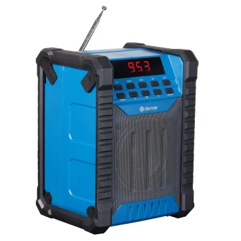 Строительный радиоприемник Denver WRB-60 FM / Bluetooth, синий/черный