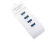 USB 3.0 Hub, 4 Ports, 5Gbps, White