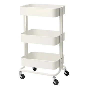 Kosmetoloģijas galdiņš ratiņi HS-05, balts