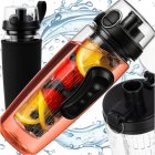 Trizand ūdens pudele ar augļu ieliktni un apvalku 1L 25815