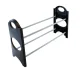 Expandable Shoe Rack AG532, Black/Grey