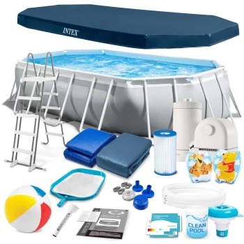Прямоугольный каркасный бассейн Intex 26796, 503 x 274 x 122 см, с насосом