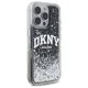 Чехол DKNY для iPhone 16 Pro Max Liquid Glitter Arch Logo, черный