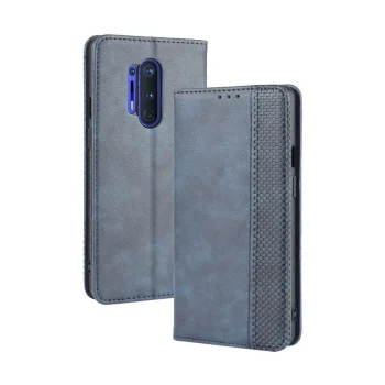 OnePlus 8 Pro Vintage Texture PU Leather Case Wallet Cover, Blue | Чехол Книжка Кабура для...