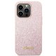 Guess Glitter Script vāciņš Apple iPhone 14 Pro rozā