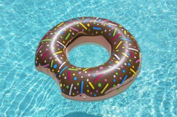 BESTWAY 36188 inflatable swim ring, 107 cm, donut, brown