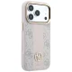 Guess 4G Stripe Round and Classic Logos MagSafe vāciņš iPhone 17 Pro / 18 Pro, rozā