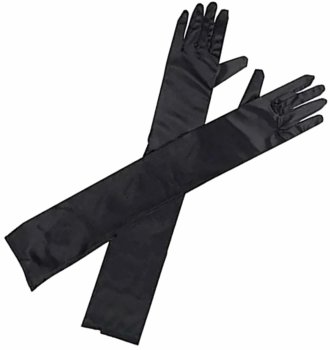 Garie vakartērpa cimdi Retro melni