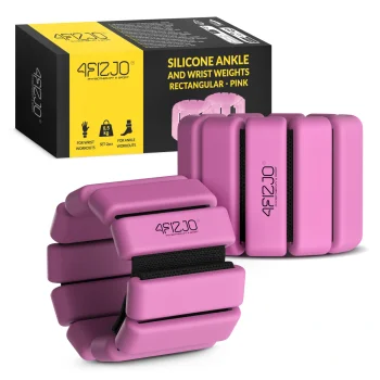 Silicone Ankle and Wrist Weights 4FIZJO 2 x 0.5 kg - Pink
