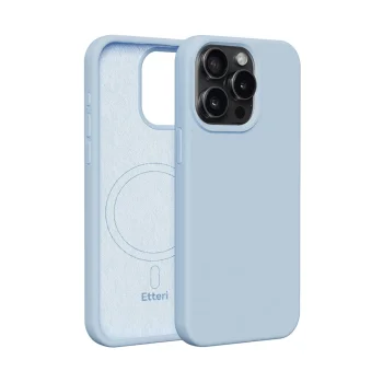 Etteri Silicone Mag vāciņš Apple iPhone 15 Pro 6.1", gaiši zils
