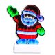 3D LED Ziemassvētku vecītis gaismas dekorācija USB lampa logam