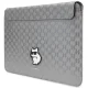 Чехол для ноутбука 14\" Karl Lagerfeld Saffiano Monogram Choupette, серебристый